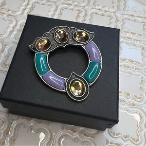 Harry Potter Inspired Ravenclaw Diadem Brooch Pin – Jeweled Cosplay Accessory